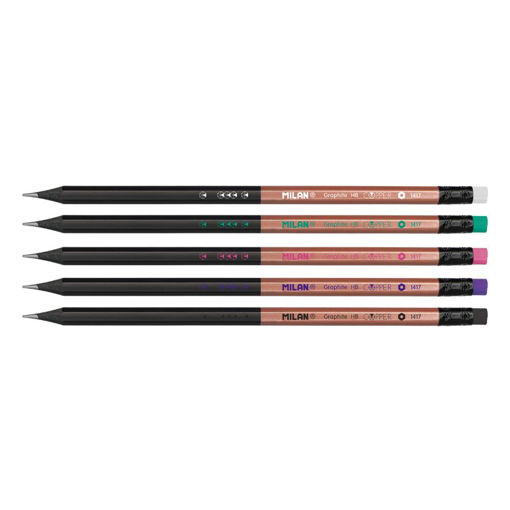 Picture of MILAN COPPER SERIES HB GRAPHITE PENCIL WITH ERASER